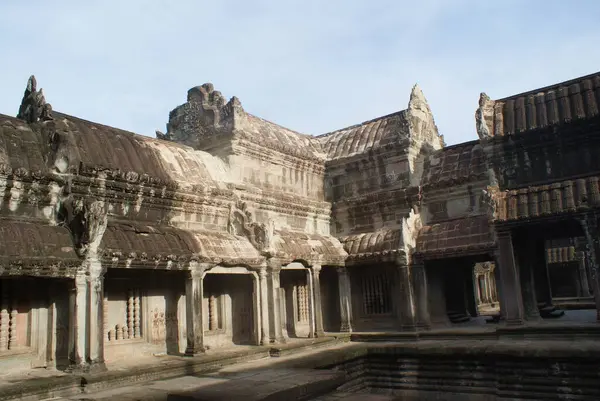 Angkor Wat egy hindu templom Kambodzsában. — Stock Fotó