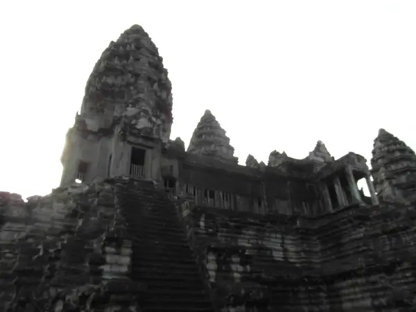 Angkor Wat is een hindoetempel in Cambodja — Stockfoto