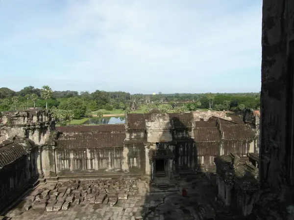 Angkor Wat is een hindoetempel in Cambodja — Stockfoto