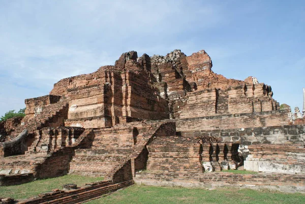 Ayutthaya egy ősi város Thaiföldön. — Stock Fotó