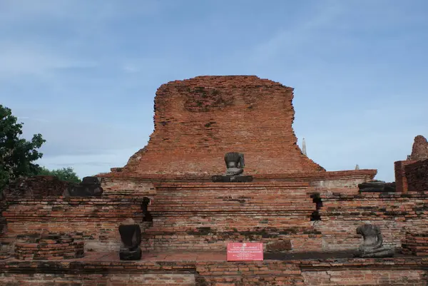 Ayutthaya egy ősi város Thaiföldön. — Stock Fotó