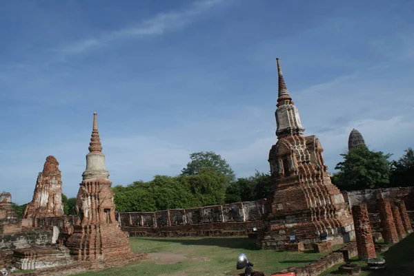 Ayutthaya egy ősi város Thaiföldön. — Stock Fotó
