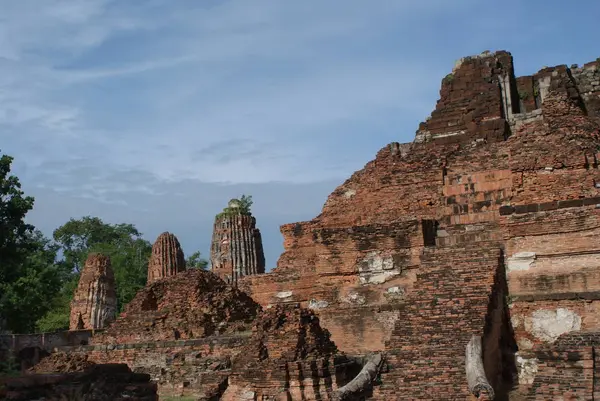 Ayutthaya egy ősi város Thaiföldön. — Stock Fotó