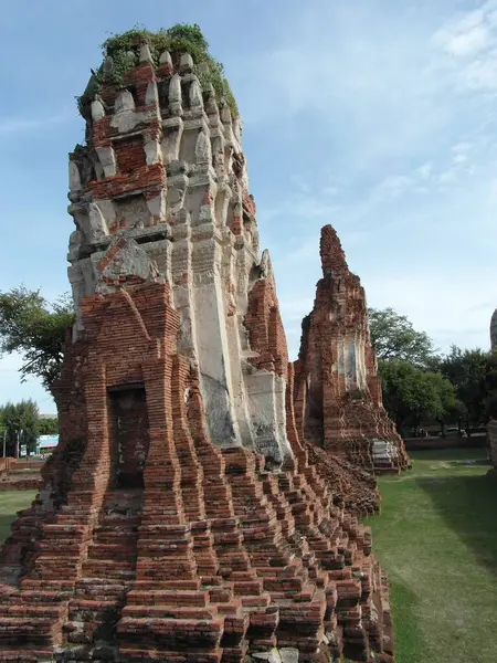 Ayutthaya egy ősi város Thaiföldön. — Stock Fotó