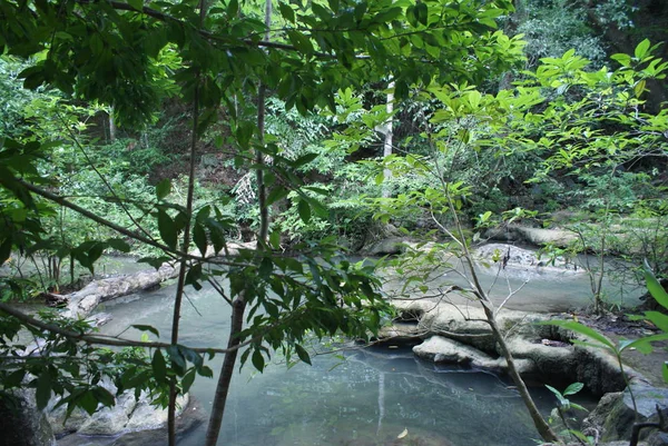 Cascada de Eravan en Tailandia, Sudeste Asiático —  Fotos de Stock