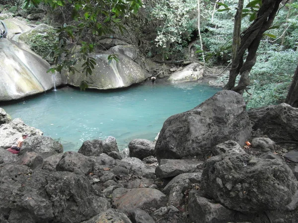 Chute d'eau Eravan en Thaïlande, Asie du Sud-Est — Photo