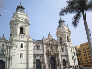 Lima, Peru 'nun çarpıcı metropolü. Güney Amerika