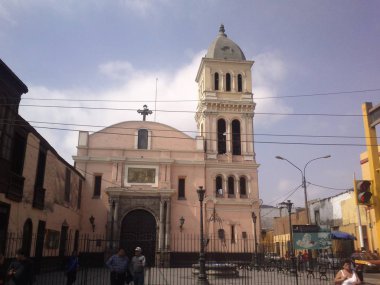 Lima, Peru 'nun çarpıcı metropolü. Güney Amerika
