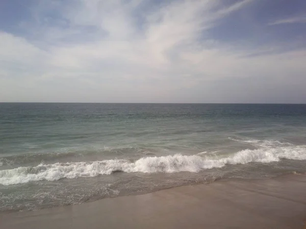 Mancora. Resort di Peru, di pantai laut Pasifik — Stok Foto