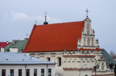 Lublin, Polonya, Doğu Avrupa 'da ünlü bir şehirdir. Harika sokaklar mükemmel korunmuş..