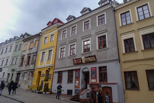 卢布林是波兰一个著名的城市 位于东欧 漂亮的街道保存完好 — 图库照片