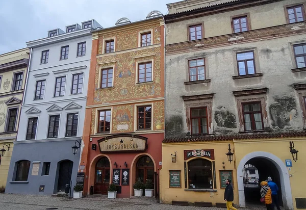 Люблин Известный Город Польше Восточной Европе Прекрасные Улицы Прекрасно Сохранились — стоковое фото