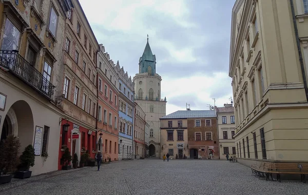 Люблин Известный Город Польше Восточной Европе Прекрасные Улицы Прекрасно Сохранились — стоковое фото