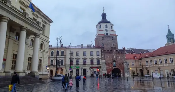 Lublin Berömd Stad Polen Östeuropa Underbara Gator Perfekt Bevarade — Stockfoto