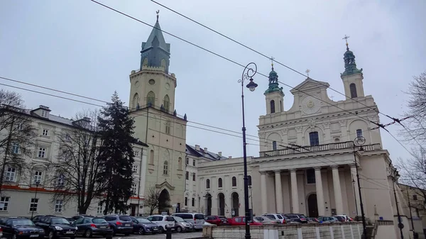 Lublin Jest Znanym Miastem Polsce Europie Wschodniej Wspaniałe Ulice Doskonale — Zdjęcie stockowe