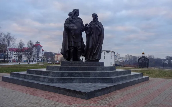 Vitebsk Een Stad Wit Rusland Prachtige Oude Kerken Brede Straatjes — Stockfoto