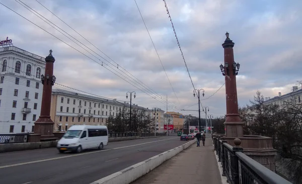 Vitebsk Uma Cidade Bielorrússia Europa Oriental Lindas Igrejas Antigas Ruas — Fotografia de Stock