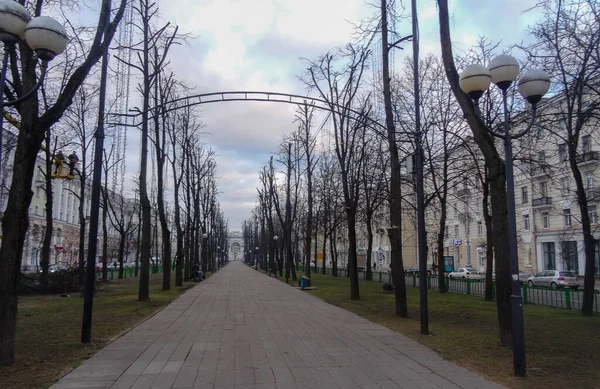 Vitebsk Uma Cidade Bielorrússia Europa Oriental Lindas Igrejas Antigas Ruas — Fotografia de Stock