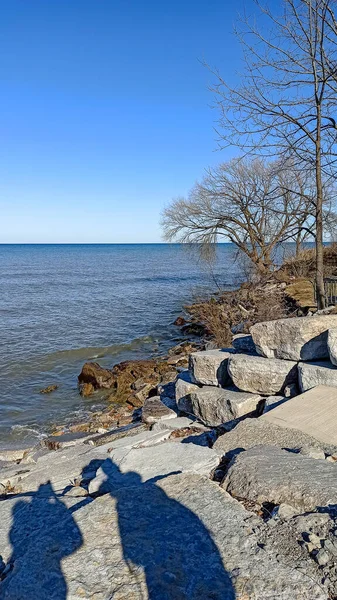 Pequena Cidade Canadense Grimsby Lugar Maravilhoso Para Relaxar Caminhar Casas — Fotografia de Stock