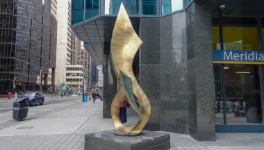 Toronto 'nun çarpıcı mimarisi. Kanada, Ontario. Burada çok güzel bir hayat var, gezip görmek ilginç.