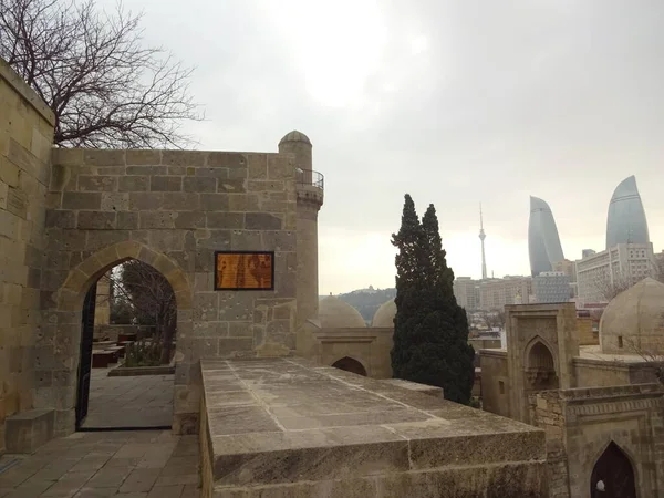 Azerbaijan Country Original Culture Long History Beautiful Buildings Bright Streets — Stock Photo, Image