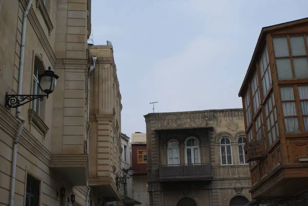 Азербайджан Страна Самобытной Культурой Долгой Историей Красивые Здания Яркие Улицы — стоковое фото