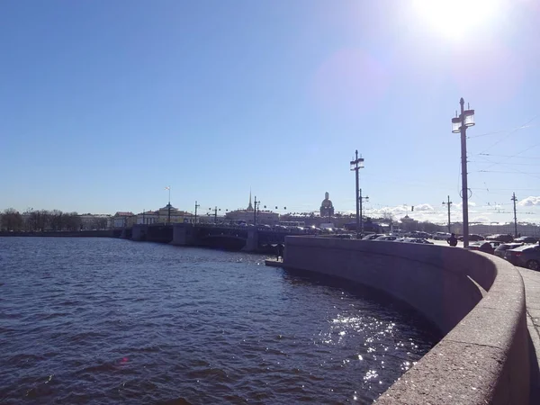 Stunning Architecture Petersburg Former Leningrad Sunny Day Wonderful Streets Famous — Stock Photo, Image