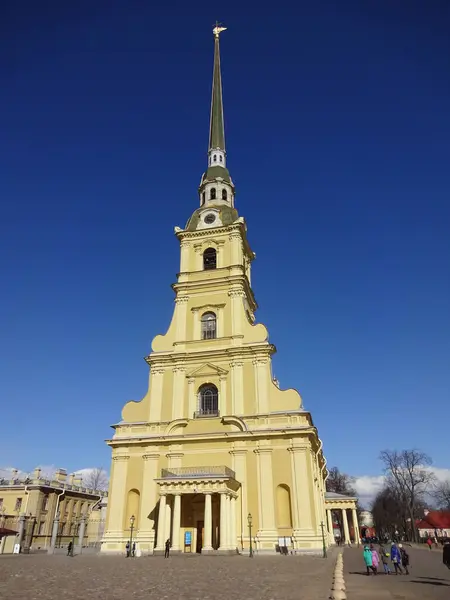 Wspaniała Architektura Sankt Petersburga Były Leningrad Słoneczny Dzień Wspaniałe Ulice — Zdjęcie stockowe