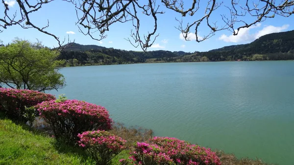 Furnash Azori Szigetek Gyöngyszeme Gyönyörű Természet Csodálatos Víz Csodálatos Sziget — Stock Fotó