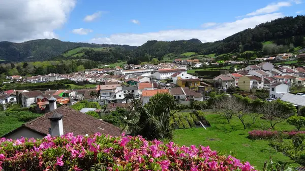 Lago Furnash Uma Jóia Dos Açores Bela Natureza Água Maravilhosa — Fotografia de Stock