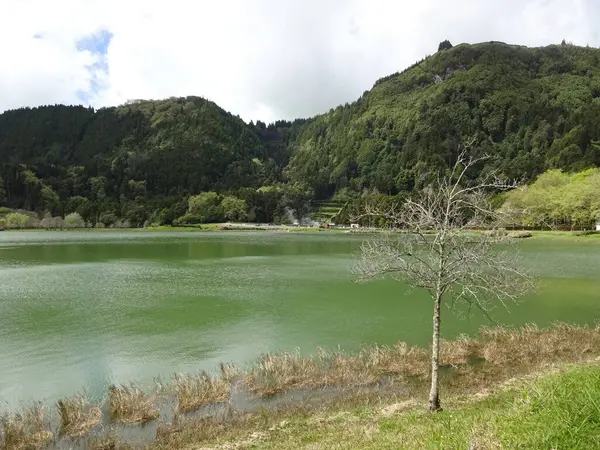 Lago Furnash Uma Jóia Dos Açores Bela Natureza Água Maravilhosa — Fotografia de Stock