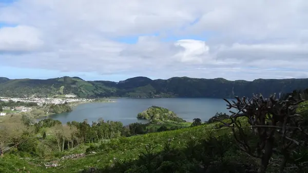 아조레스에 호수들 호수와 놀라운 아름다움 과청결 — 스톡 사진