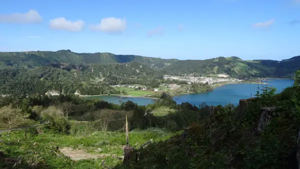 Lagos Impresionantes Las Azores Lagos Azules Verdes Ambiente Increíble Belleza — Foto de Stock