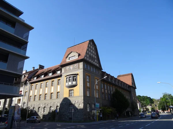 Krásná Rakouská Příroda Architektura Feldkirch Bregenz Jsou Úžasná Místa Pobytu — Stock fotografie