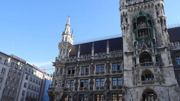 München Gyönyörű Német Városa Csodálatos Épületek Főtér Hihetetlen Hangulat — Stock Fotó