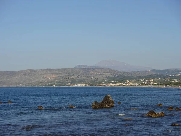 Île Crète Magnifique Plage Dans Mer Crète Nature Magnifique Ses — Photo