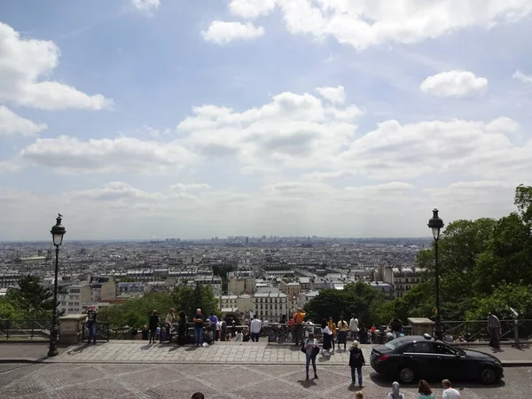 Centrum Van Parijs Beroemde Bezienswaardigheden Eiffeltoren Stijlvolle Uitzichten — Stockfoto