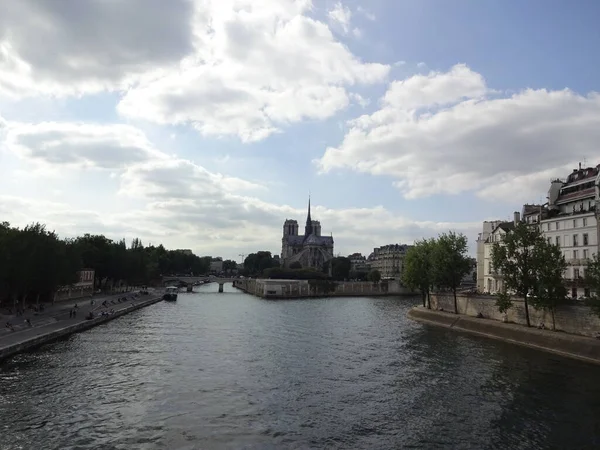 Paris Şehir Merkezi Ünlü Simgeler Eyfel Kulesi Şık Manzaralar — Stok fotoğraf