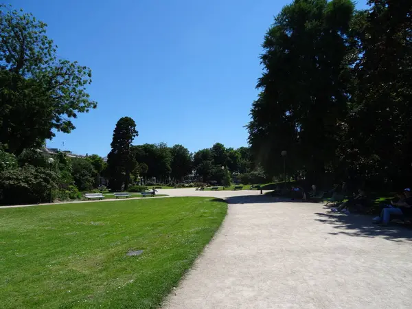 Párizs Gyönyörű Séta Vincennes Erdőben Tuileries Bajnokok Elysees — Stock Fotó