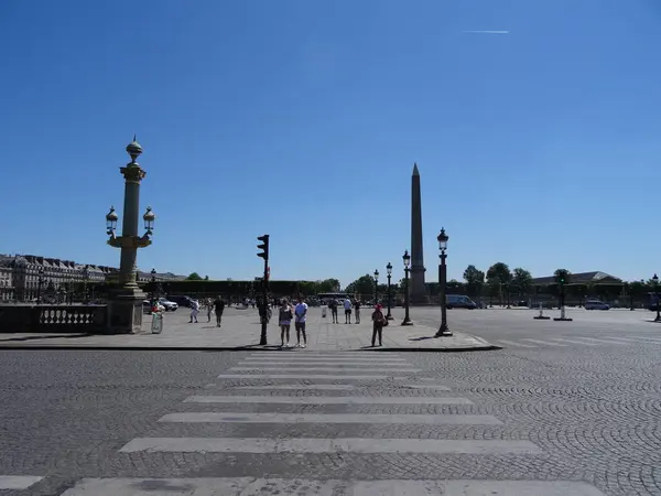 Paris Vackert Promenera Genom Skogen Tuilerierna Och Champs Elysees — Stockfoto