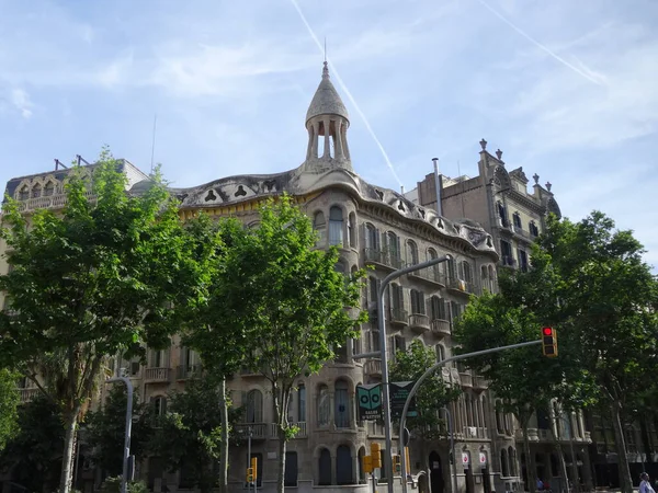Capital Cataluña Barcelona Lugar Increíble Con Magnífica Arquitectura Gaudí Paseos — Foto de Stock