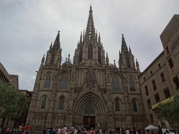 Столица Каталонии Барселона Удивительное Место Великолепной Архитектурой Гауди Прогулки Центру — стоковое фото