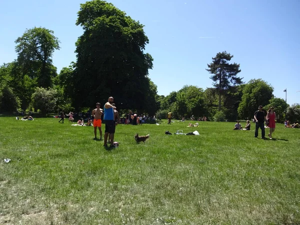 París Hermosa Paseo Por Bosque Vincennes Tullerías Campos Elíseos — Foto de Stock