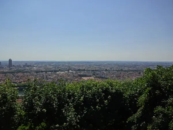 Paris Vackert Promenad Till Parc Des Buttes Chaumont Tour Eiffel — Stockfoto