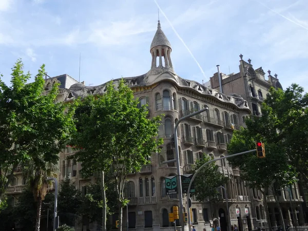Capitale Della Catalogna Barcellona Posto Incredibile Con Magnifica Architettura Gaudì — Foto Stock