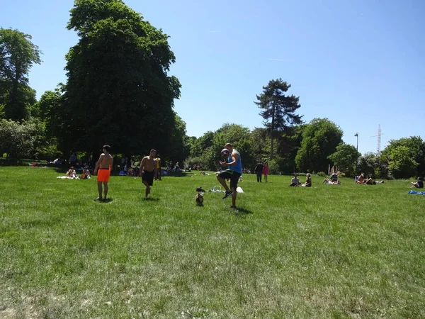 París Hermosa Paseo Por Bosque Vincennes Tullerías Campos Elíseos — Foto de Stock