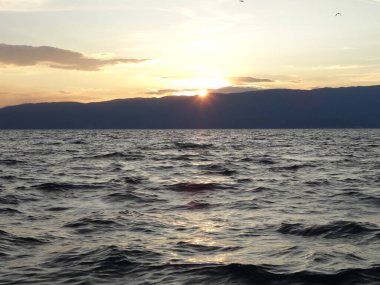 Eski Yugoslav Makedonya Cumhuriyeti, Ohri. Tarihi ve aktif turizm için harika bir yer. Ohri Gölü