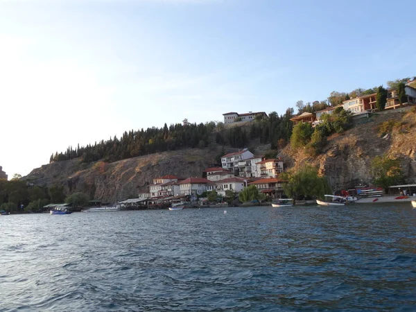 Antigua República Yugoslava Macedonia Ohrid Lugar Maravilloso Para Turismo Histórico —  Fotos de Stock