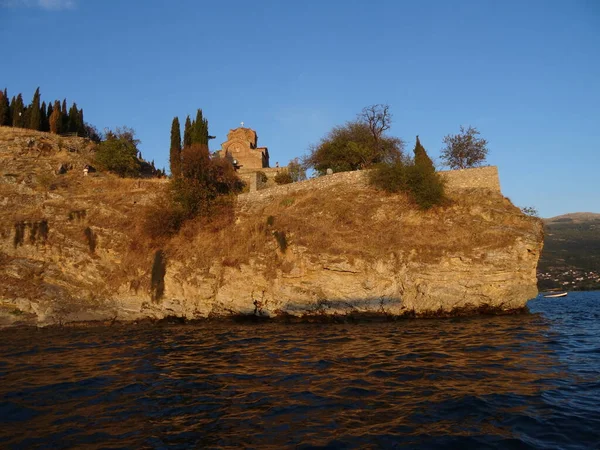 Antigua República Yugoslava Macedonia Ohrid Lugar Maravilloso Para Turismo Histórico —  Fotos de Stock