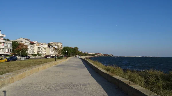 Bulgária País Maravilhoso Barato Para Umas Férias Praia Pomorie Resort — Fotografia de Stock